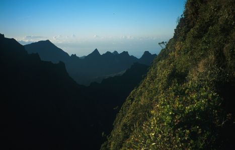 Vrcholový hřeben Mont Aorai